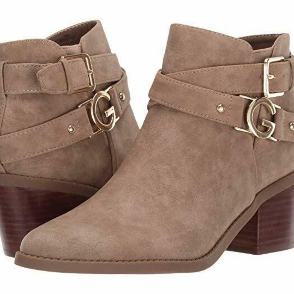 GBG GUESS Ankle Boots Medium Natural Brown| New